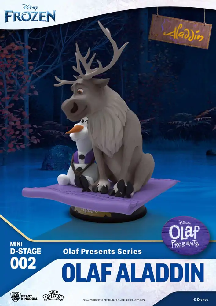 Die Eiskönigin Mini Diorama Stage PVC Statue Olaf Presents Olaf Aladdin 12 cm termékfotó