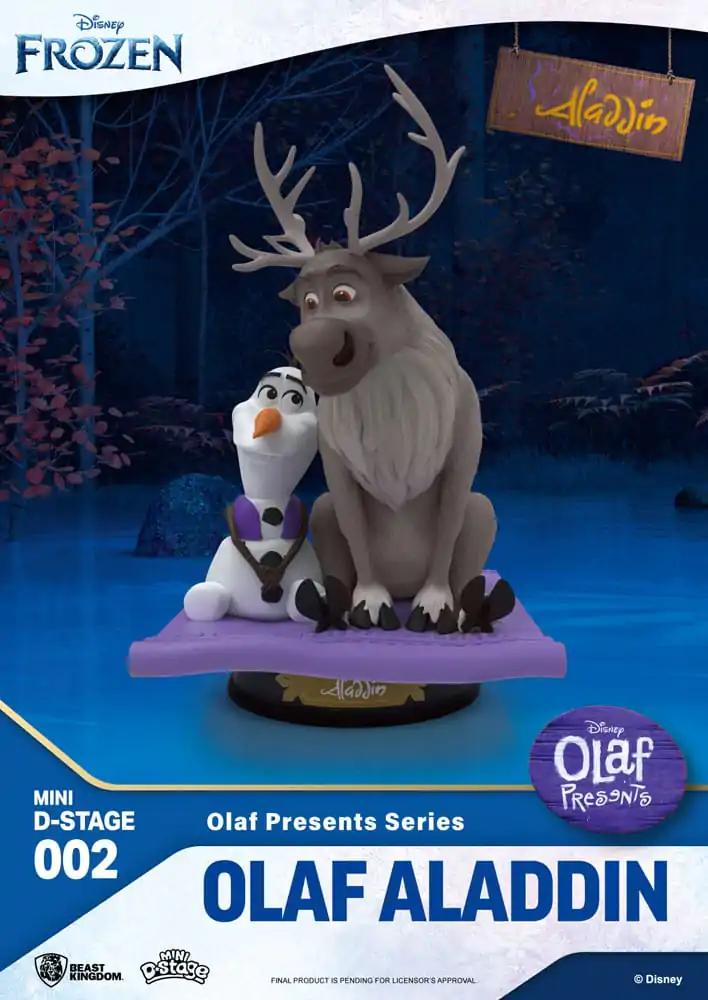 Die Eiskönigin Mini Diorama Stage PVC Statue Olaf Presents Olaf Aladdin 12 cm termékfotó