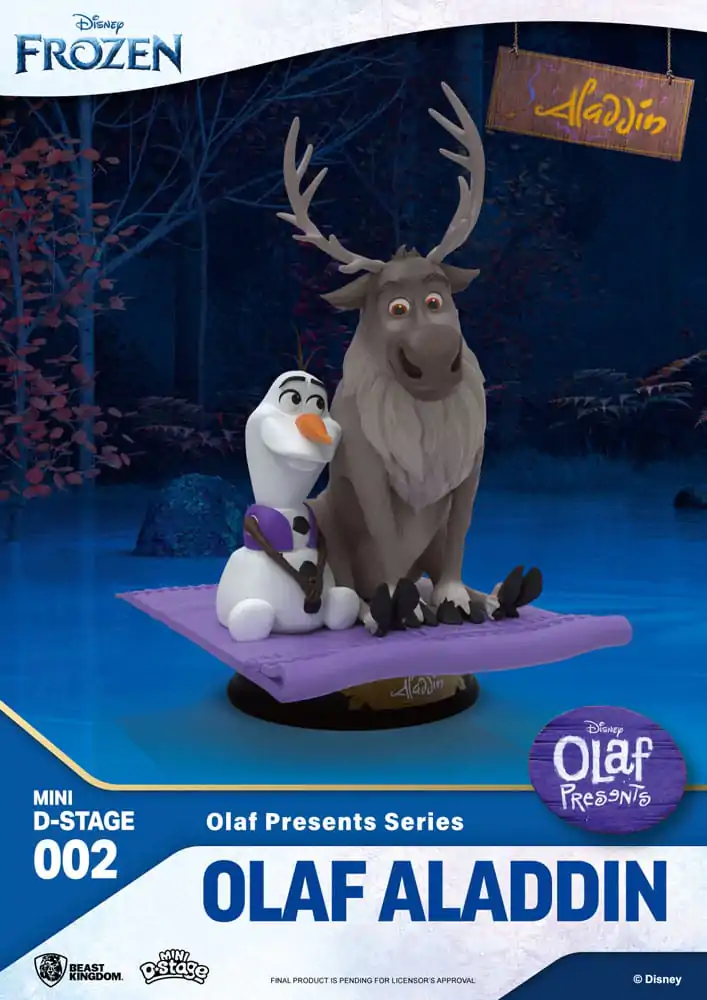 Die Eiskönigin Mini Diorama Stage PVC Statue Olaf Presents Olaf Aladdin 12 cm termékfotó