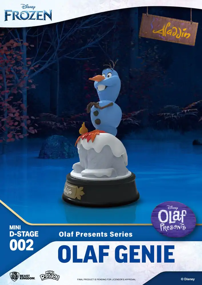 Die Eiskönigin Mini Diorama Stage PVC Statue Olaf Presents Olaf Genie 12 cm termékfotó