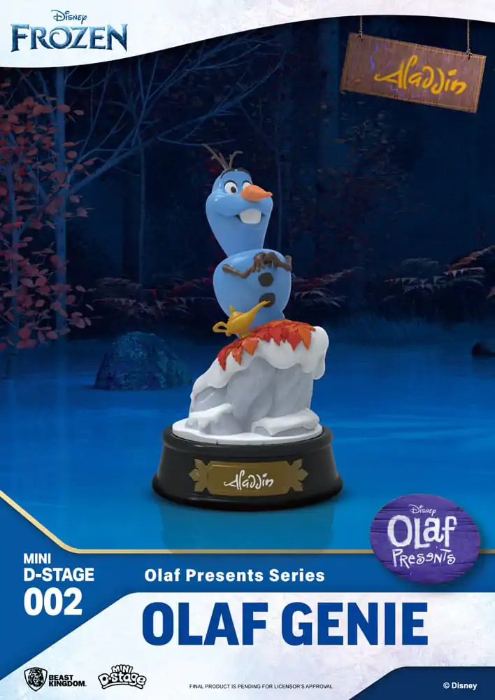 Die Eiskönigin Mini Diorama Stage PVC Statue Olaf Presents Olaf Genie 12 cm termékfotó