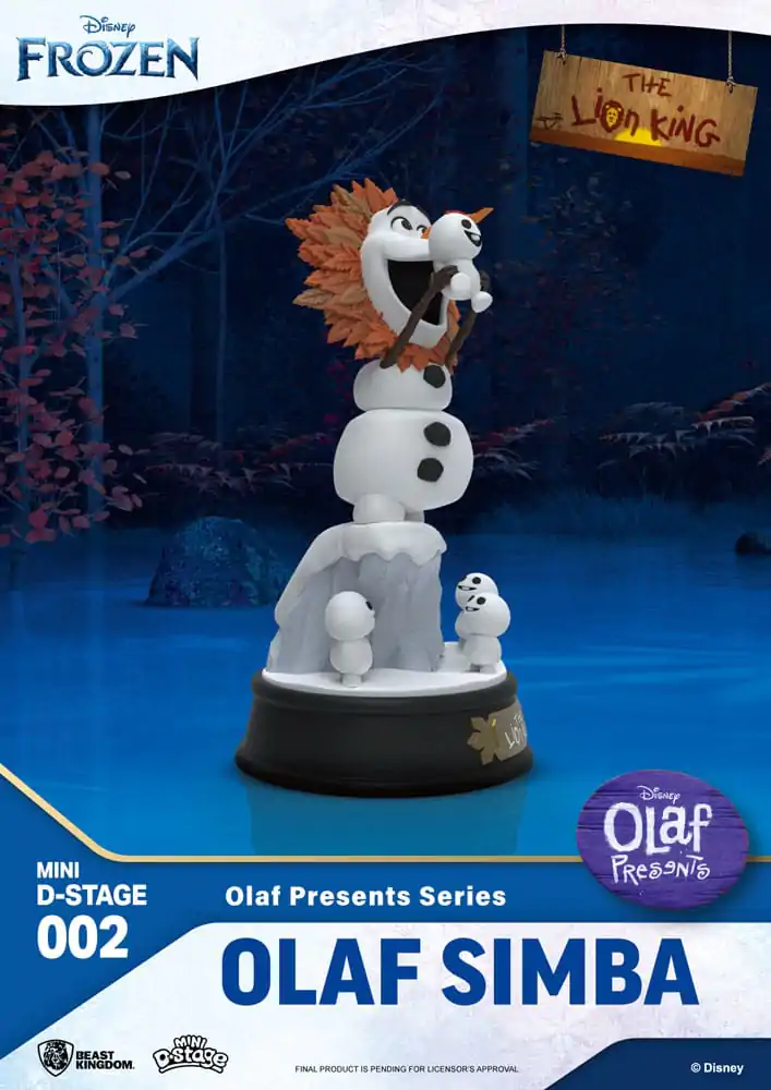 Die Eiskönigin Mini Diorama Stage PVC Statue Olaf Presents Olaf Simba 12 cm termékfotó
