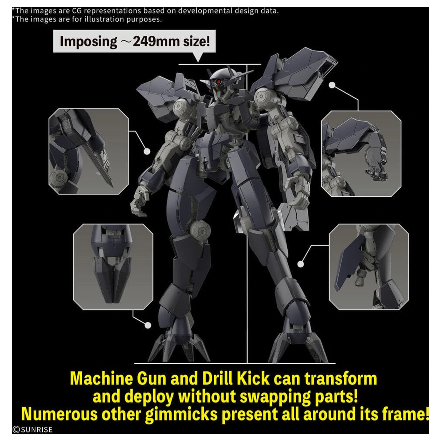 Full Mechanics 1/100 Graze Ein Mobile Suit Gundam Iron-Blooded Orphans Modellbausatz Produktfoto