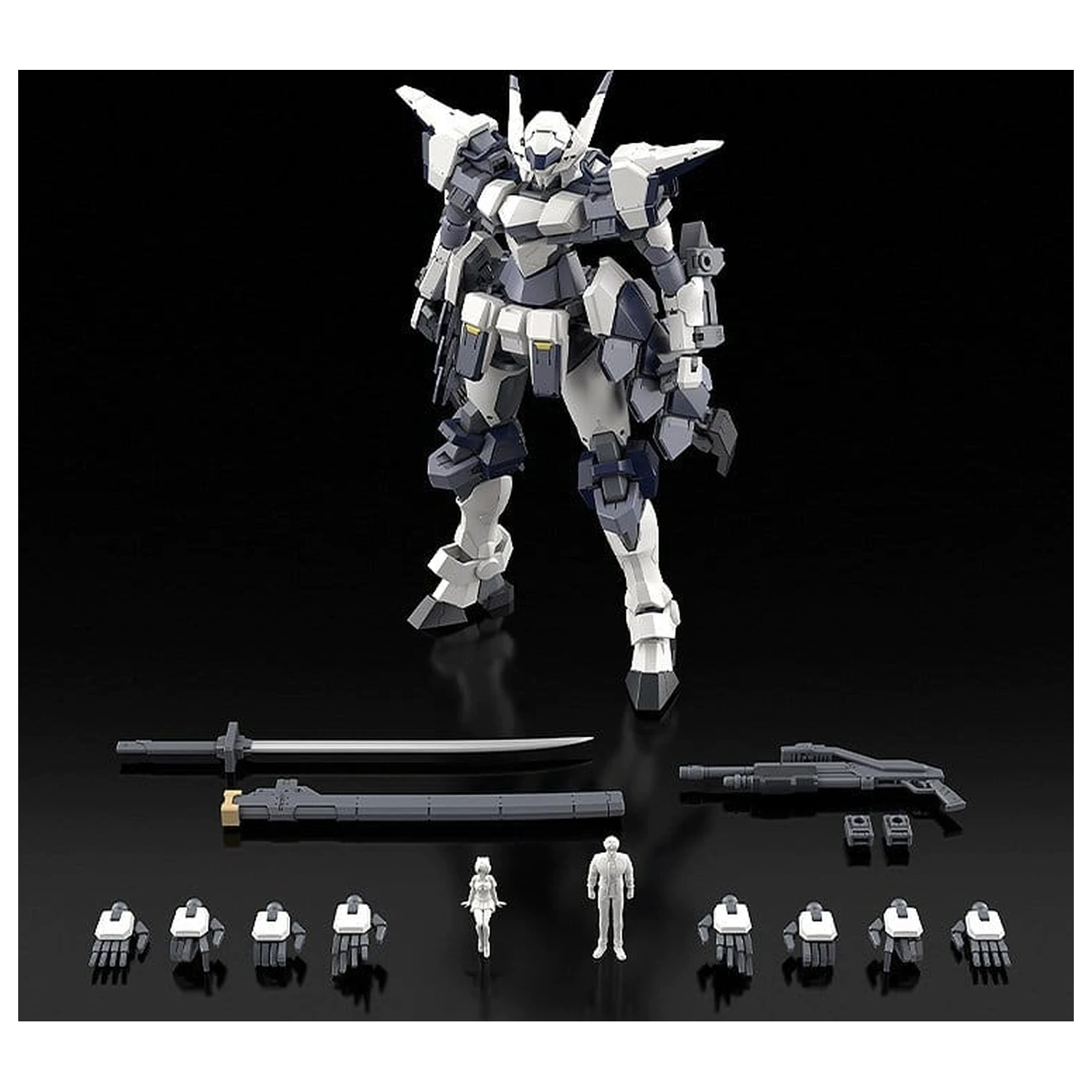 Full Metal Panic! Plastic Modellbausatz 1/48 Azure Raven mit Type 10 Modified Monomolecular Blade Plated Version & Spezial Vitrinenständer 18 cm Produktfoto