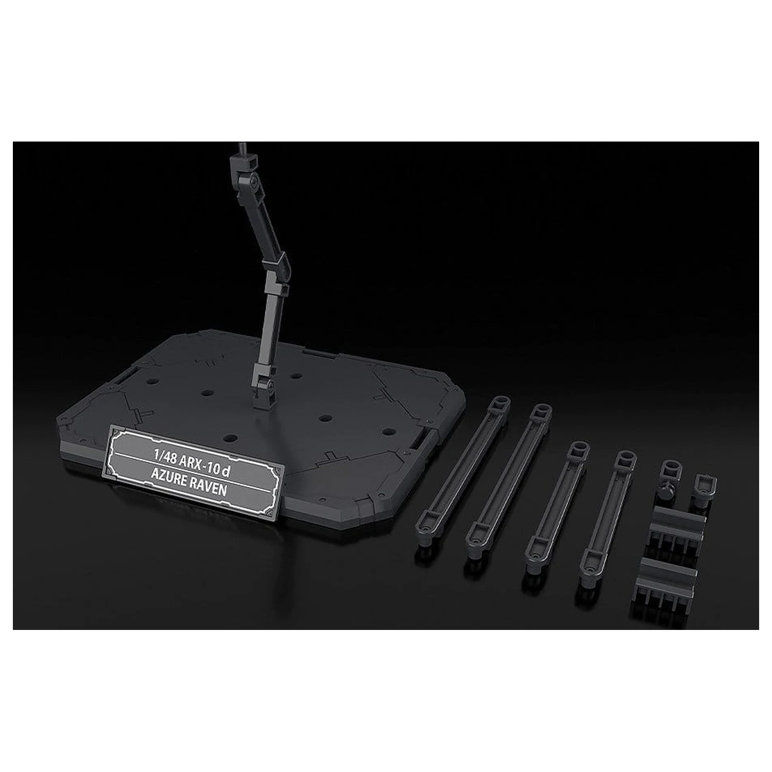 Full Metal Panic! Plastic Modellbausatz 1/48 Azure Raven mit Type 10 Modified Monomolecular Blade Plated Version & Spezial Vitrinenständer 18 cm Produktfoto