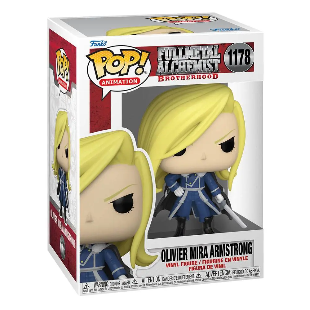 Fullmetal Alchemist Brotherhood POP! Animation Vinyl Figur Olivier Armstrong with Sword 9 cm termékfotó