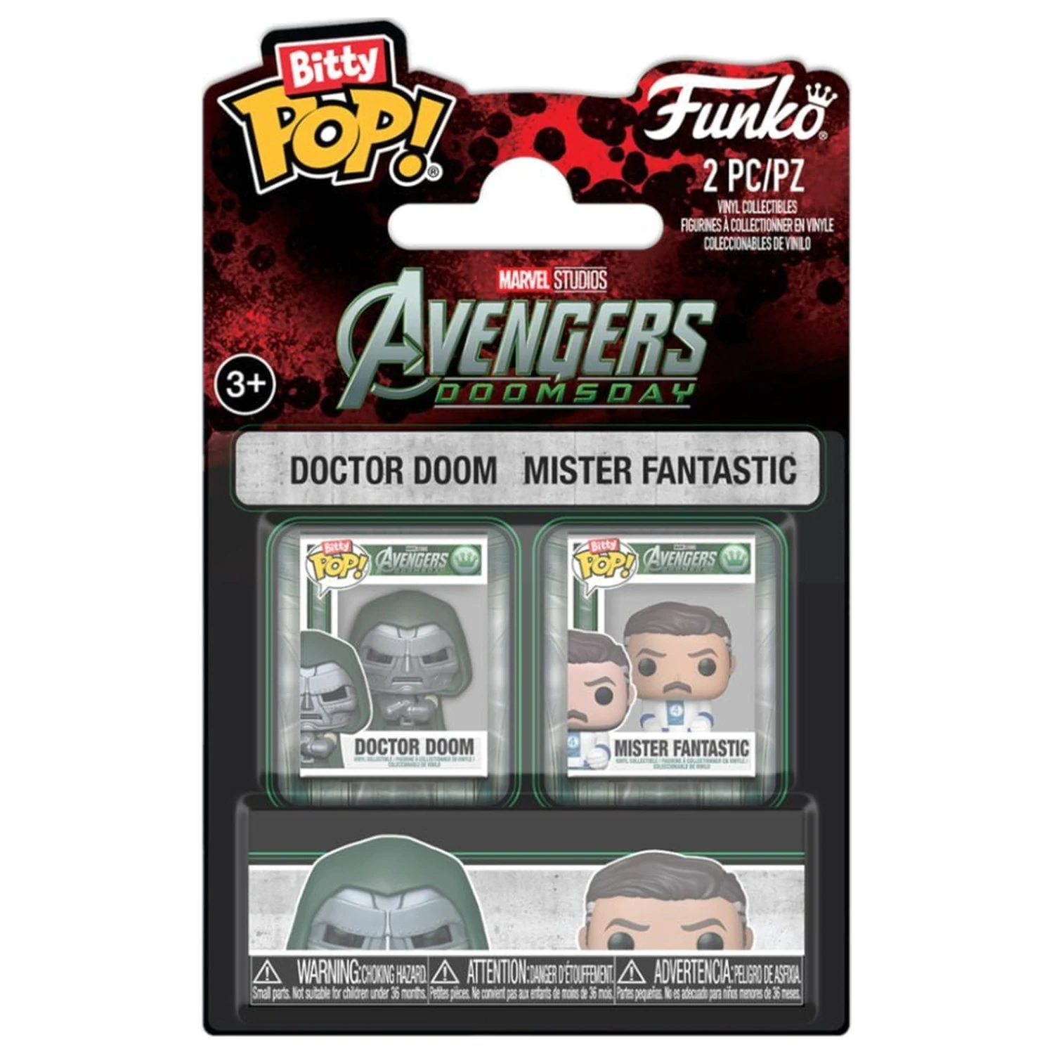 Bitty Funko POP Pack 2 Figuren Marvel Studios Avengers Doomsday Produktfoto