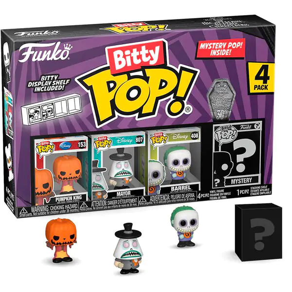 Bitty POP! Vinyl Figuren 4er-Pack Disney Nightmare Before Christmas Pumpkin King termékfotó