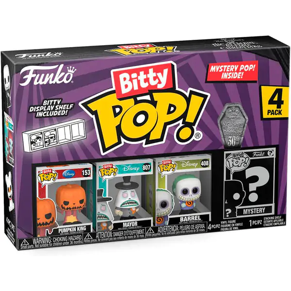 Bitty POP! Vinyl Figuren 4er-Pack Disney Nightmare Before Christmas Pumpkin King termékfotó