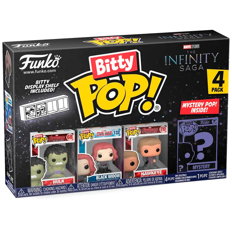 Blister 4 Figurn Bitty POP Marvel The Infinity Saga Hulk Produktfoto