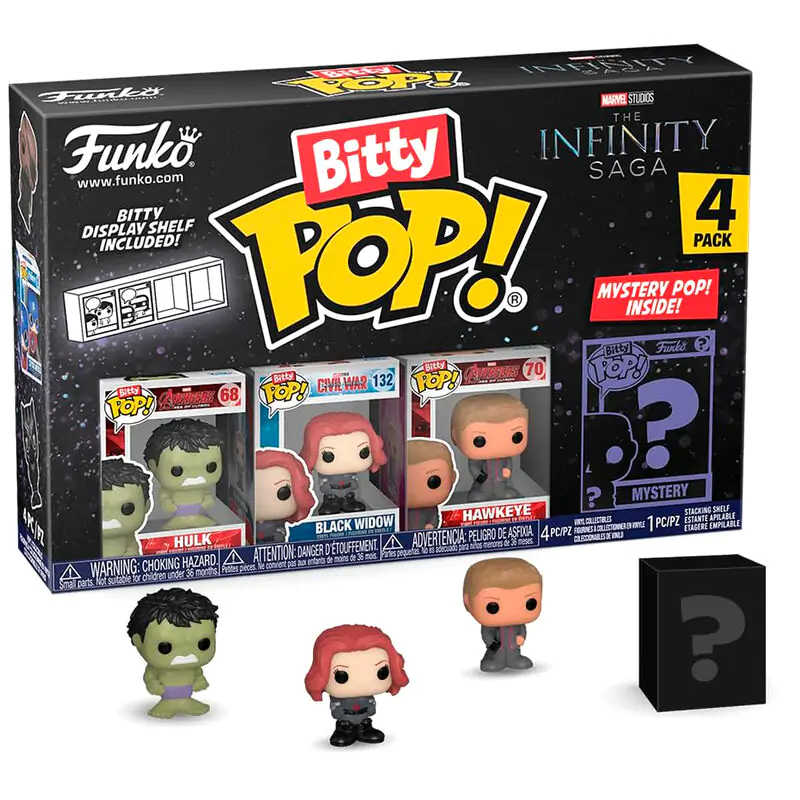 Blister 4 Figurn Bitty POP Marvel The Infinity Saga Hulk termékfotó