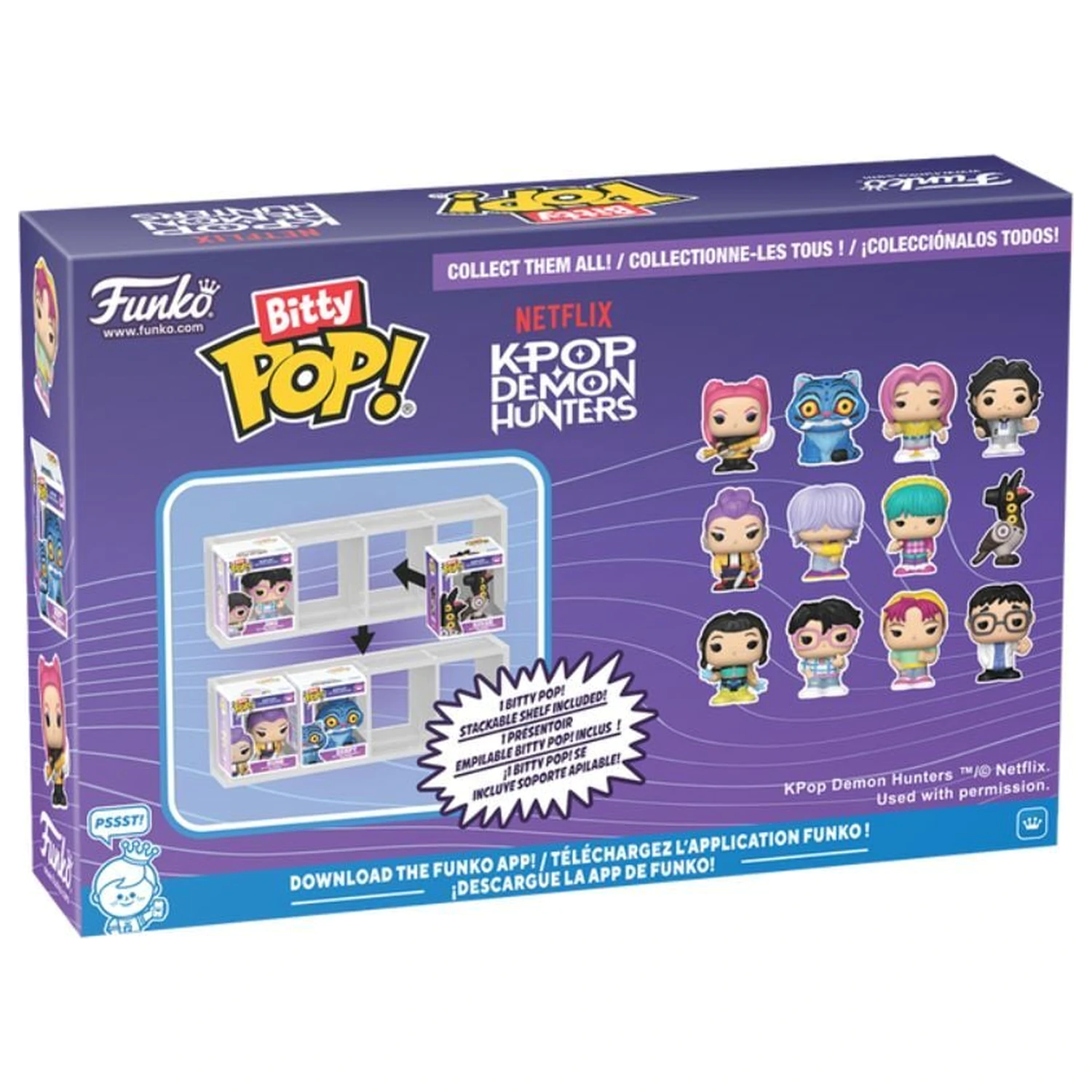 Funko Bitty POP 4er-Pack Figuren KPop Demon Hunters Produktfoto