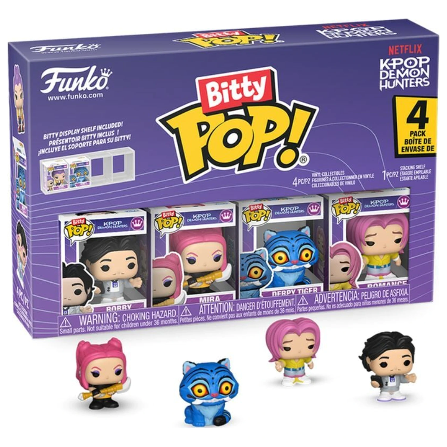 Funko Bitty POP 4er-Pack Figuren KPop Demon Hunters Produktfoto