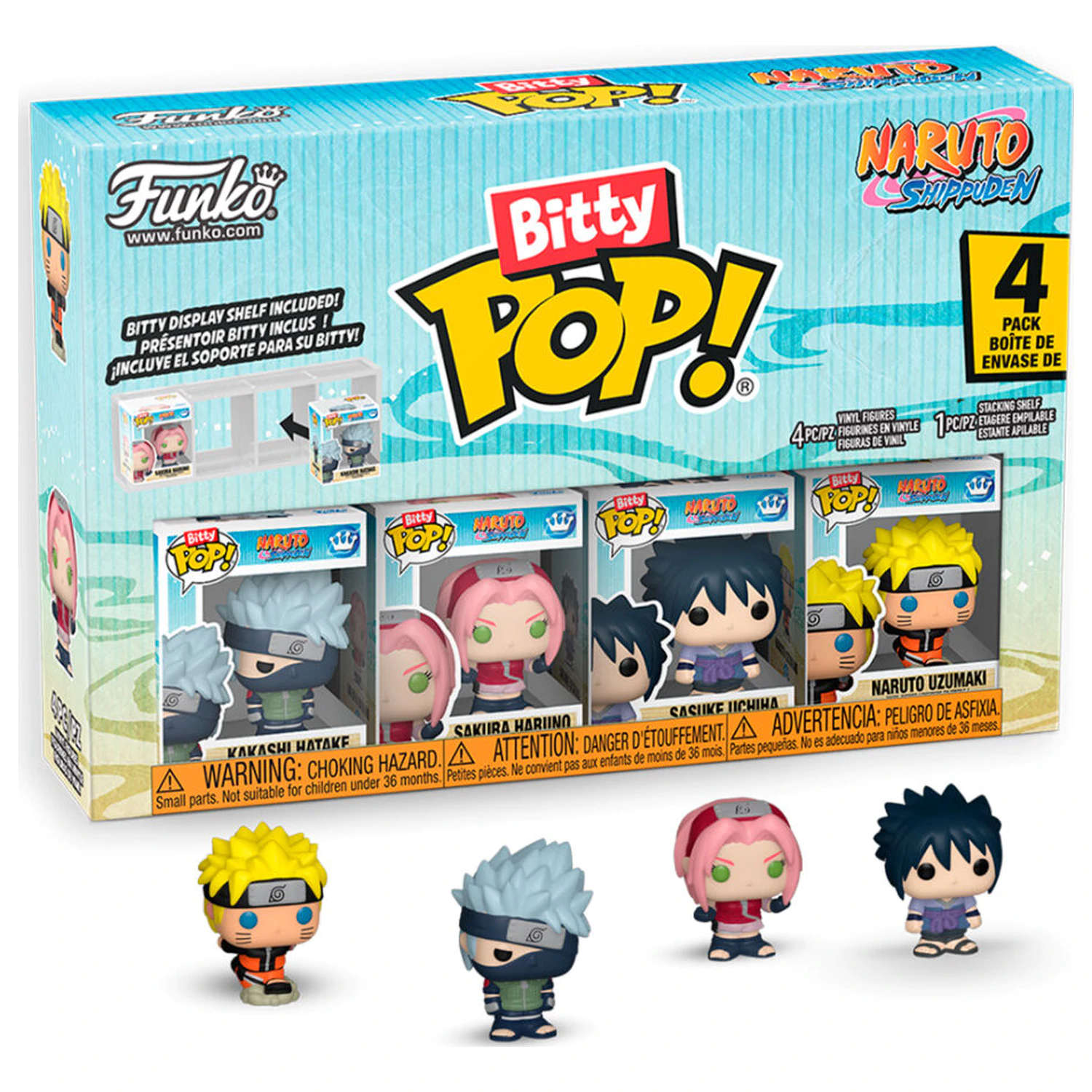 Funko Bitty POP! Naruto Shippuden Team 7 Figuren Produktfoto