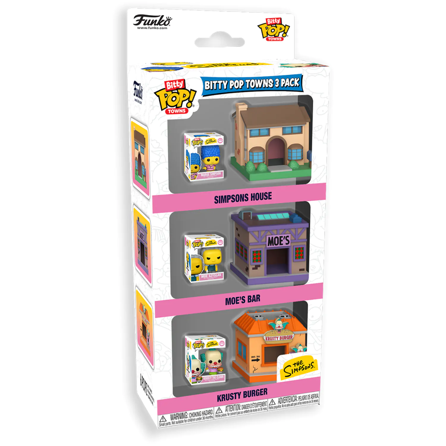 Funko Bitty Pop! 3er-Pack Towns The Simpsons Produktfoto