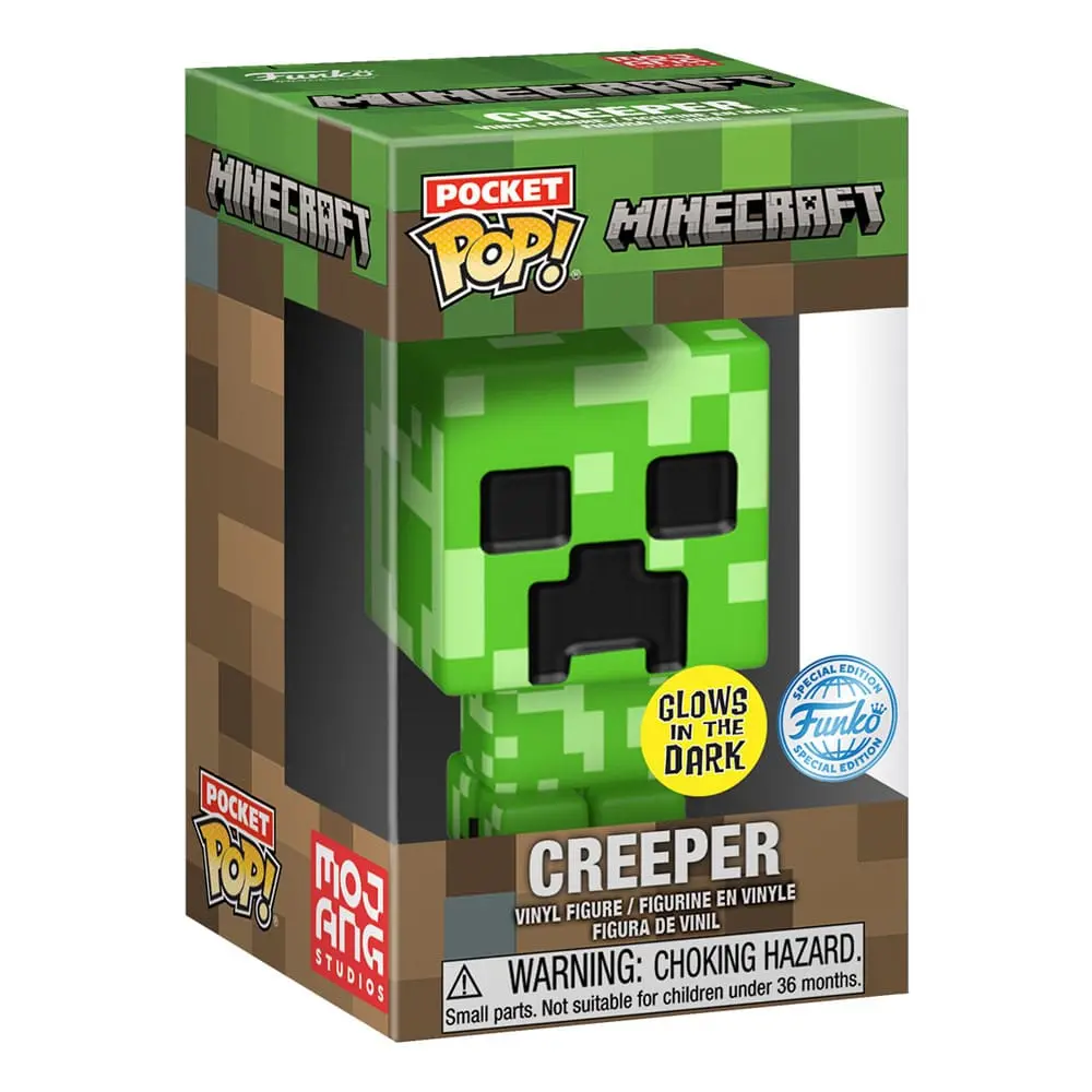 Minecraft Pocket POP! &amp; Kinder Tee Box Blue Creeper Größe L Produktfoto