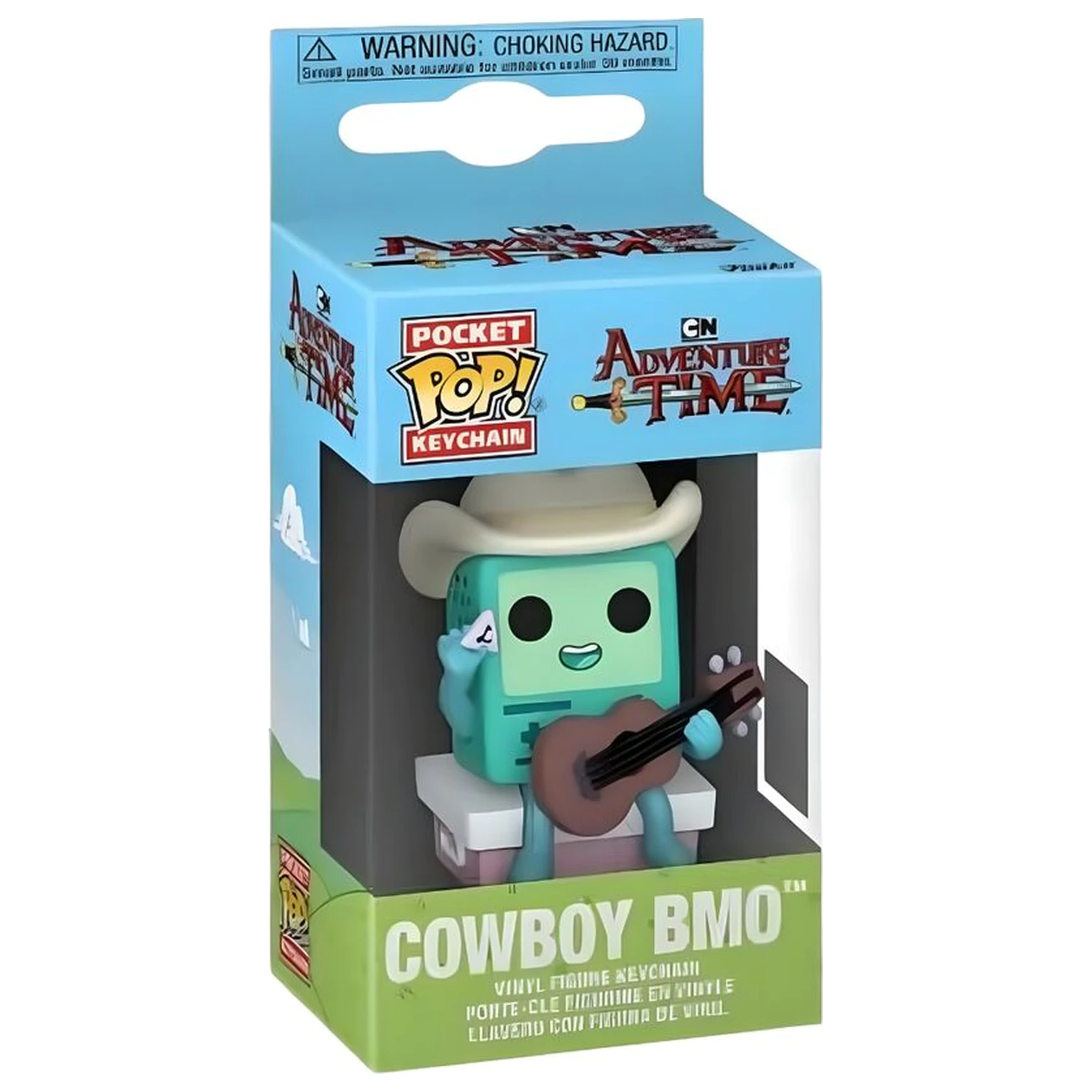 Funko Pocket POP Schlüsselanhänger Adventure Time Cowboy BMO mit Gitarre Produktfoto