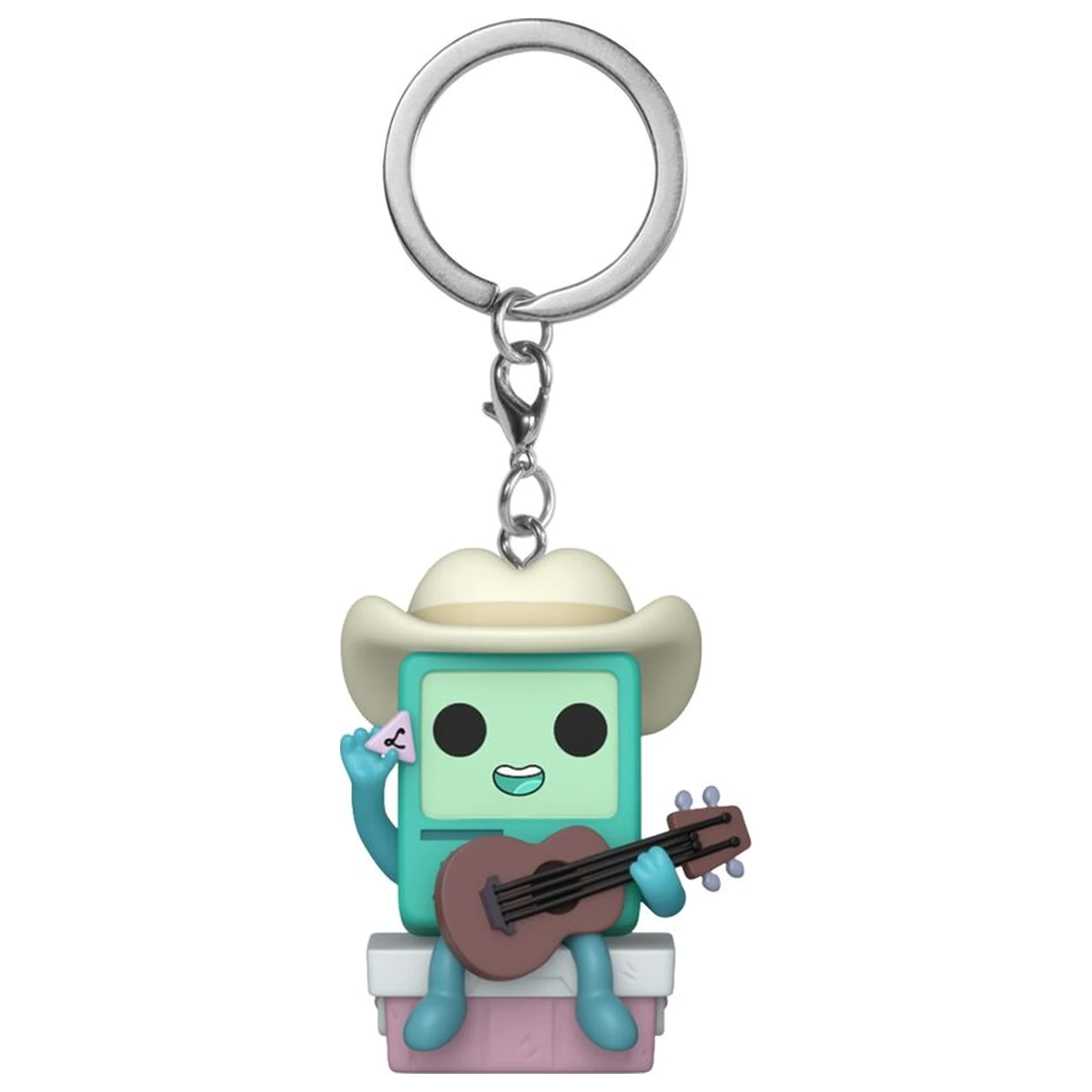 Funko Pocket POP Schlüsselanhänger Adventure Time Cowboy BMO mit Gitarre Produktfoto