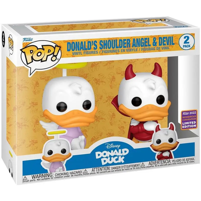 POP pack 2 Disney Donald Duck - Donald Angel & Devil Exclusive termékfotó