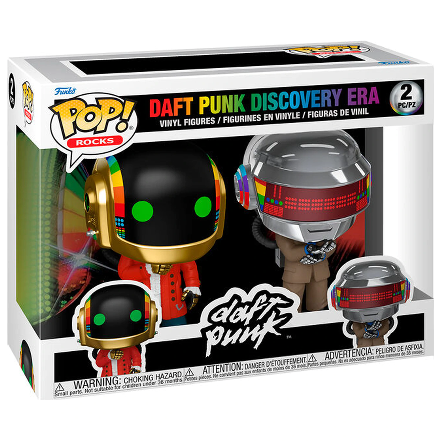 Funko POP Pack 2 Figuren Daft Punk Discovery Era Produktfoto