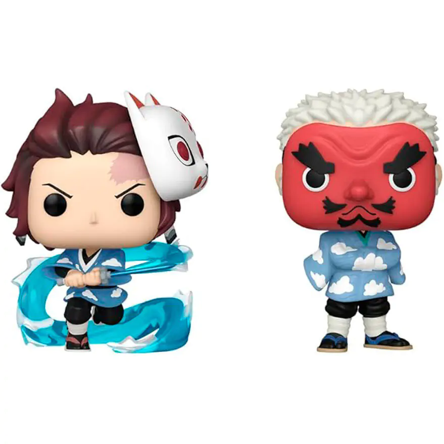 Funko POP 2er-Pack Figurn Demon Slayer Kimetsu no Yaiba Tanjiro Kamado & Sakonji Urokodaki termékfotó