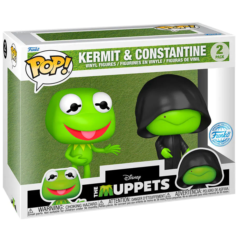 Funko POP 2er-Pack Figuren Disney The Muppets Kermit &amp; Constantine Exclusive Produktfoto