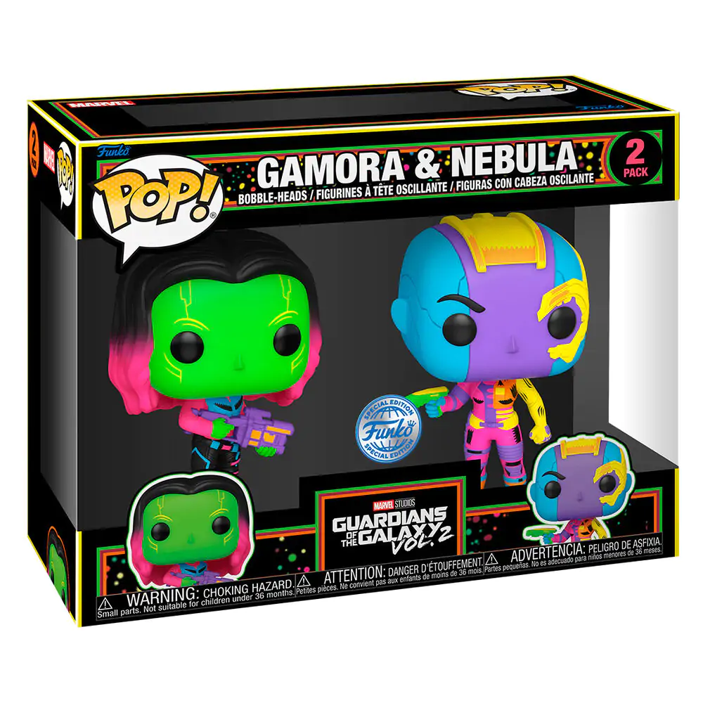 Funko POP 2er-Pack Figuren Marvel Guardians of the Galaxy Gamora & Nebula Exclusive termékfotó