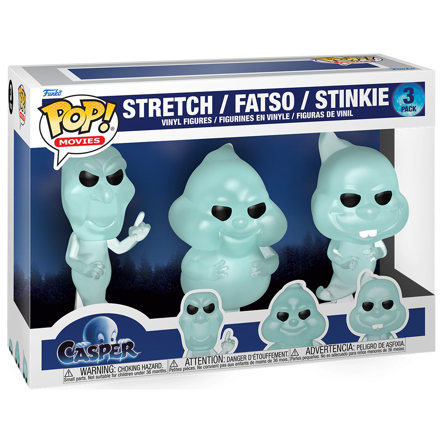 Funko POP Pack 3 Figuren Casper Ghostly Trio Produktfoto
