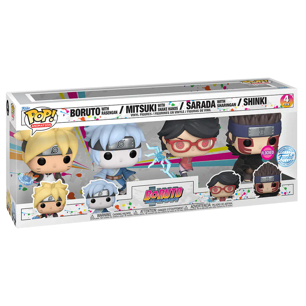 Funko POP 4-er Pack Figuren Boruto Exclusive Produktfoto