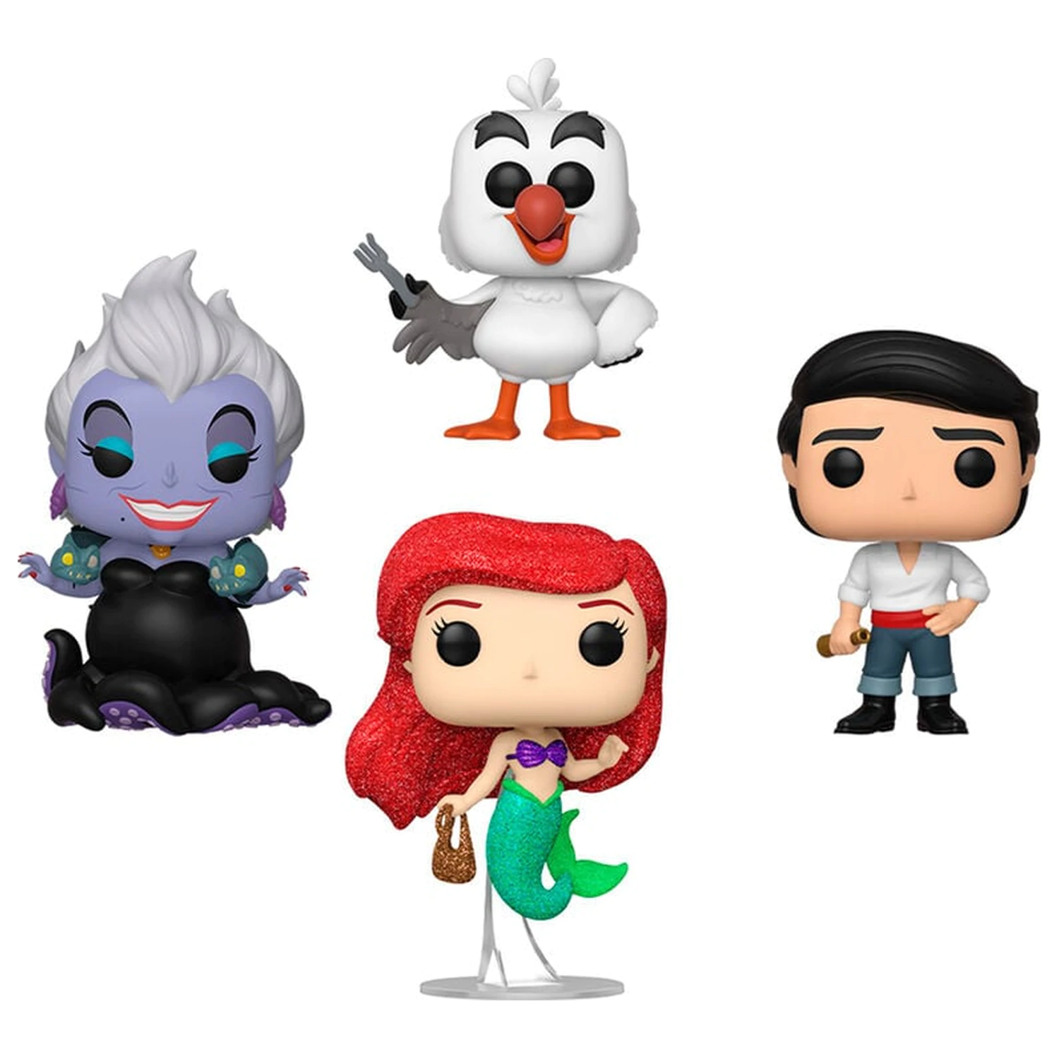 Funko POP 4er-Pack Figuren Disney Little Mermaid Exklusiv Produktfoto
