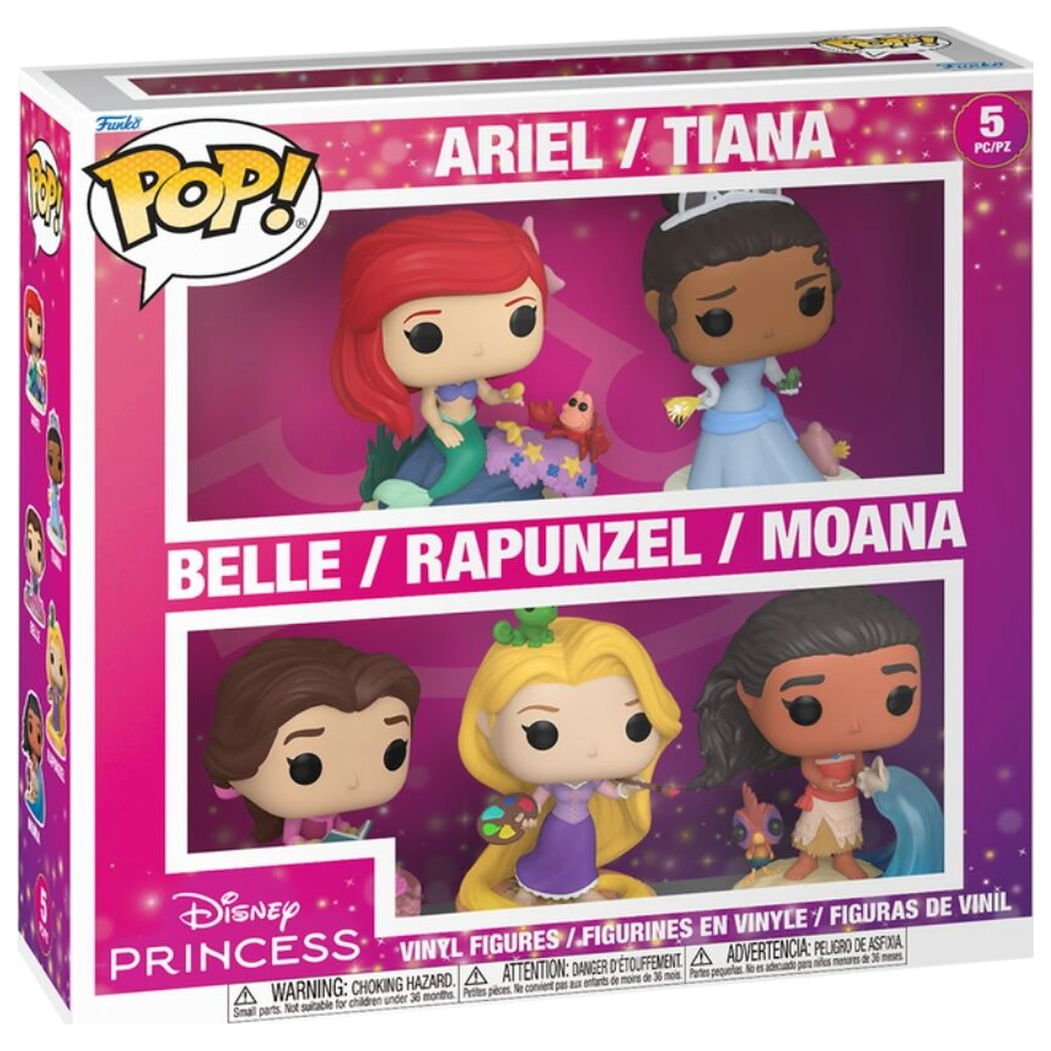 Funko POP Pack 5 Figuren Disney Princess Produktfoto