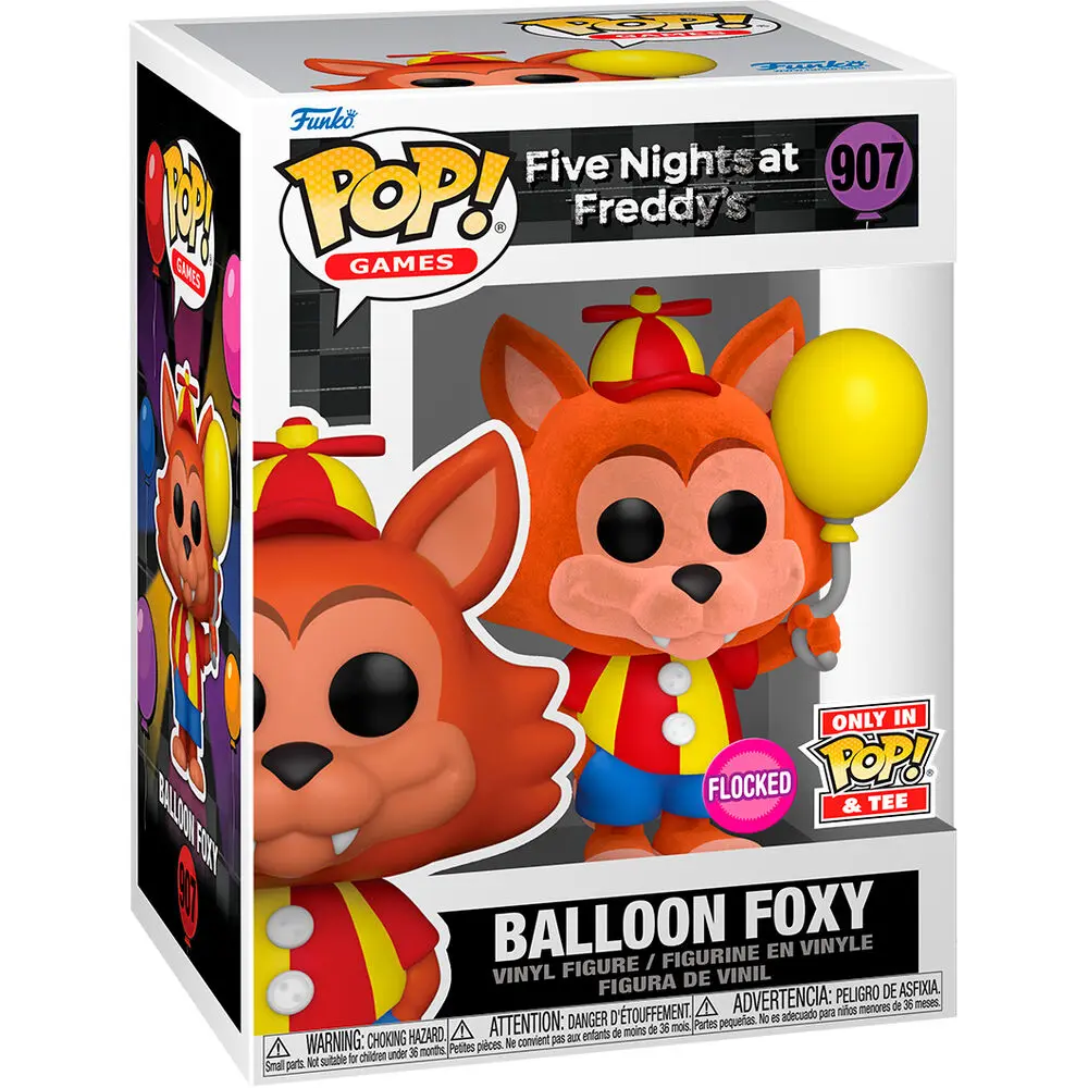 Funko POP &amp; Tee Figur &amp; T-Shirt Set Five Nights at Freddys Ballon Foxy Exkluzív Produktfoto