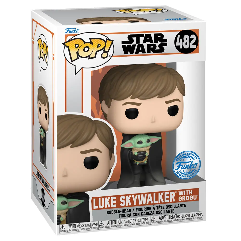 Funko POP &amp; Tee Figur &amp; T-Shirt Set The Mandalorian Luke with Child Exkluzív Produktfoto