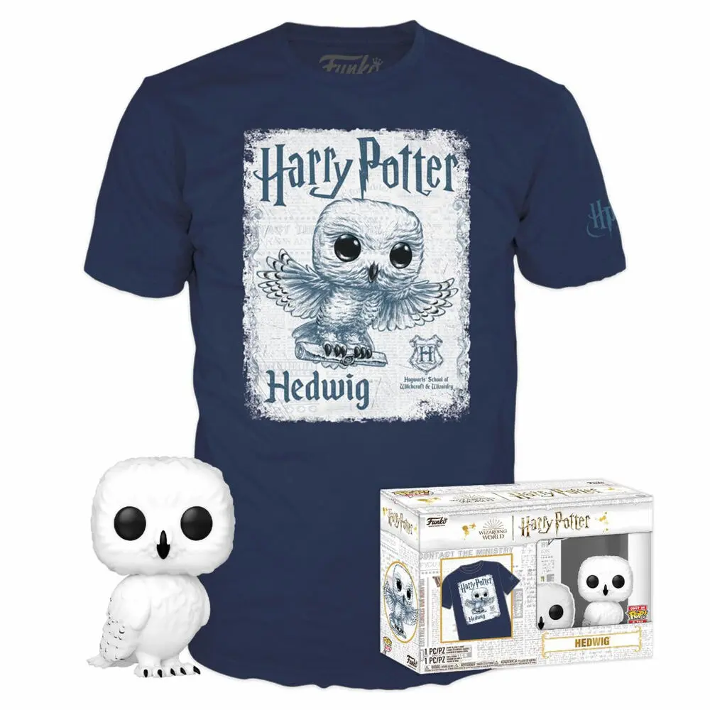 Funko POP & Tee Harry Potter Hedwig Funko POP! Figur & T-Shirt Set Produktfoto