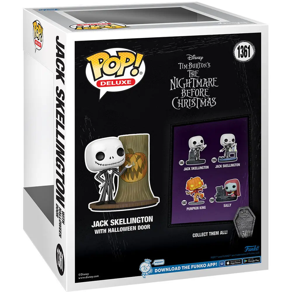 Nightmare before Christmas 30th POP! Deluxe Vinyl Figur Jack w/H.Town Door 9 cm termékfotó