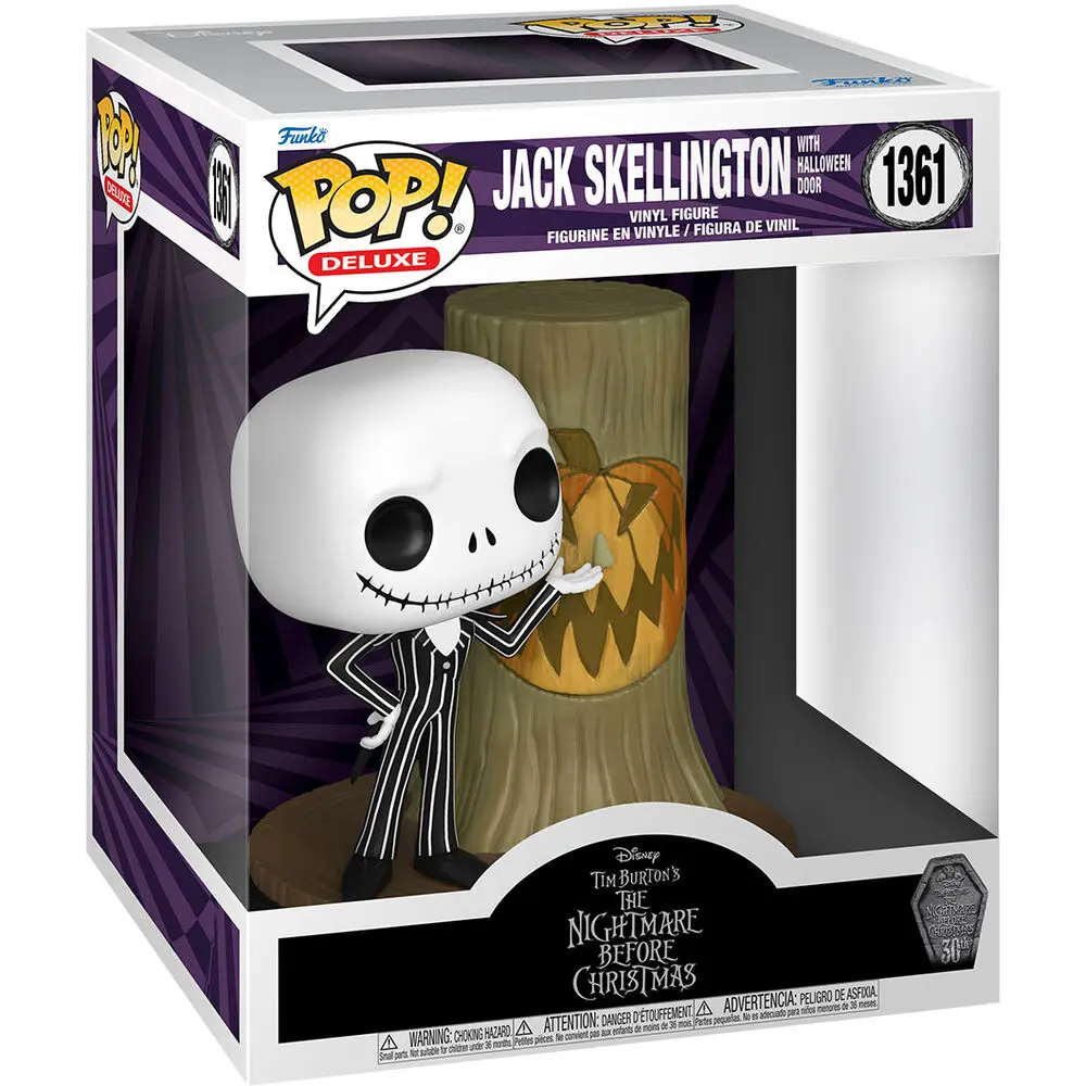 Nightmare before Christmas 30th POP! Deluxe Vinyl Figur Jack w/H.Town Door 9 cm termékfotó