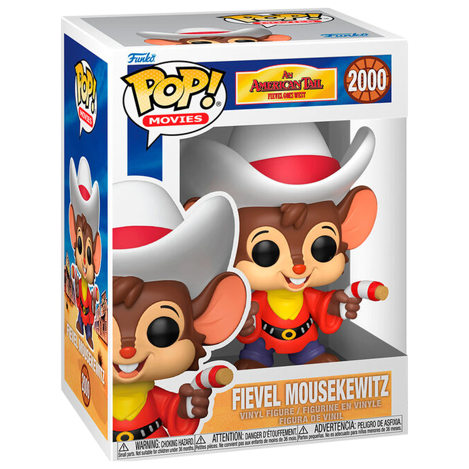 Funko POP Figur An American Tail Goes West Fievel Mousekewitz Produktfoto