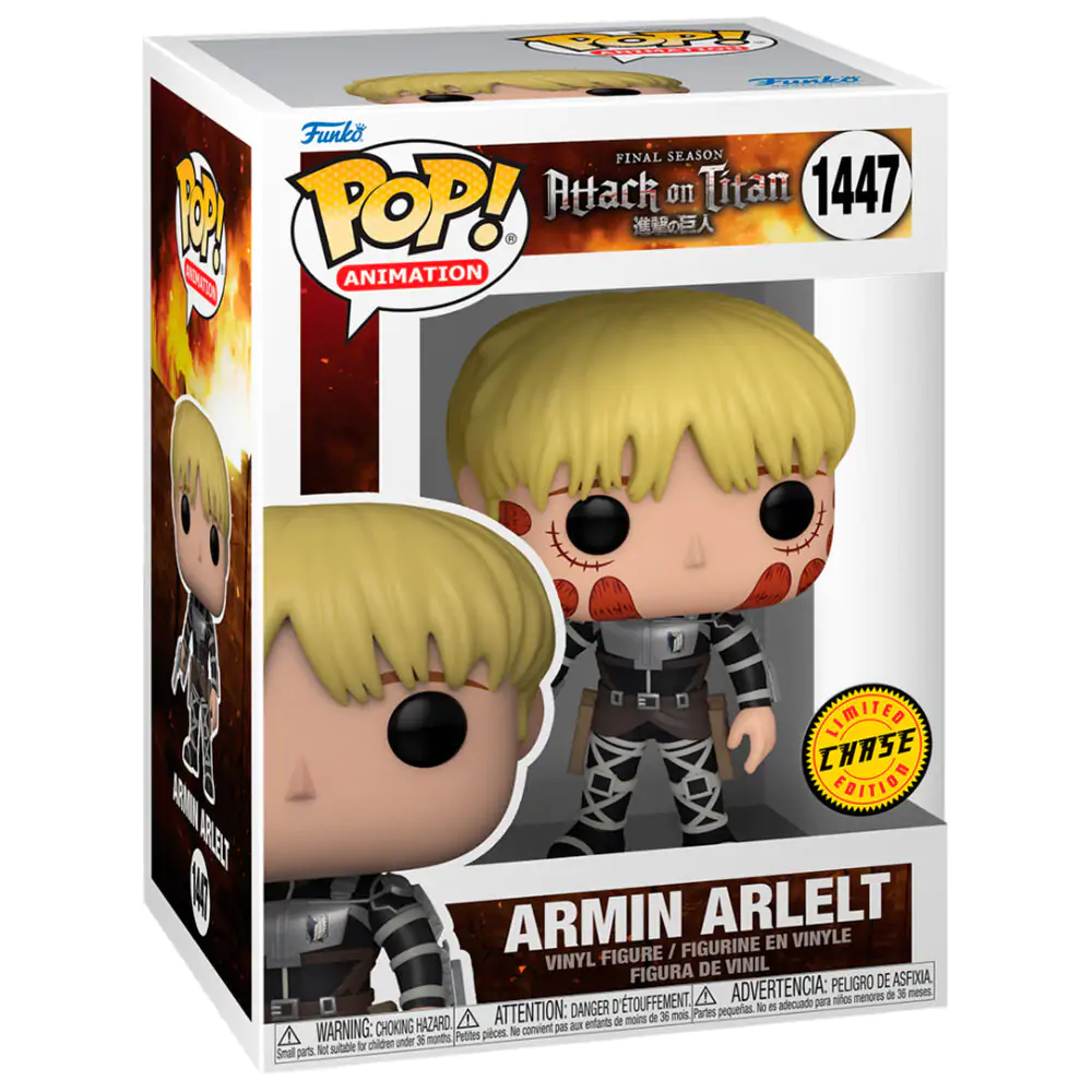 POP Figur Attack on Titan Armin Arlelt Chase termékfotó