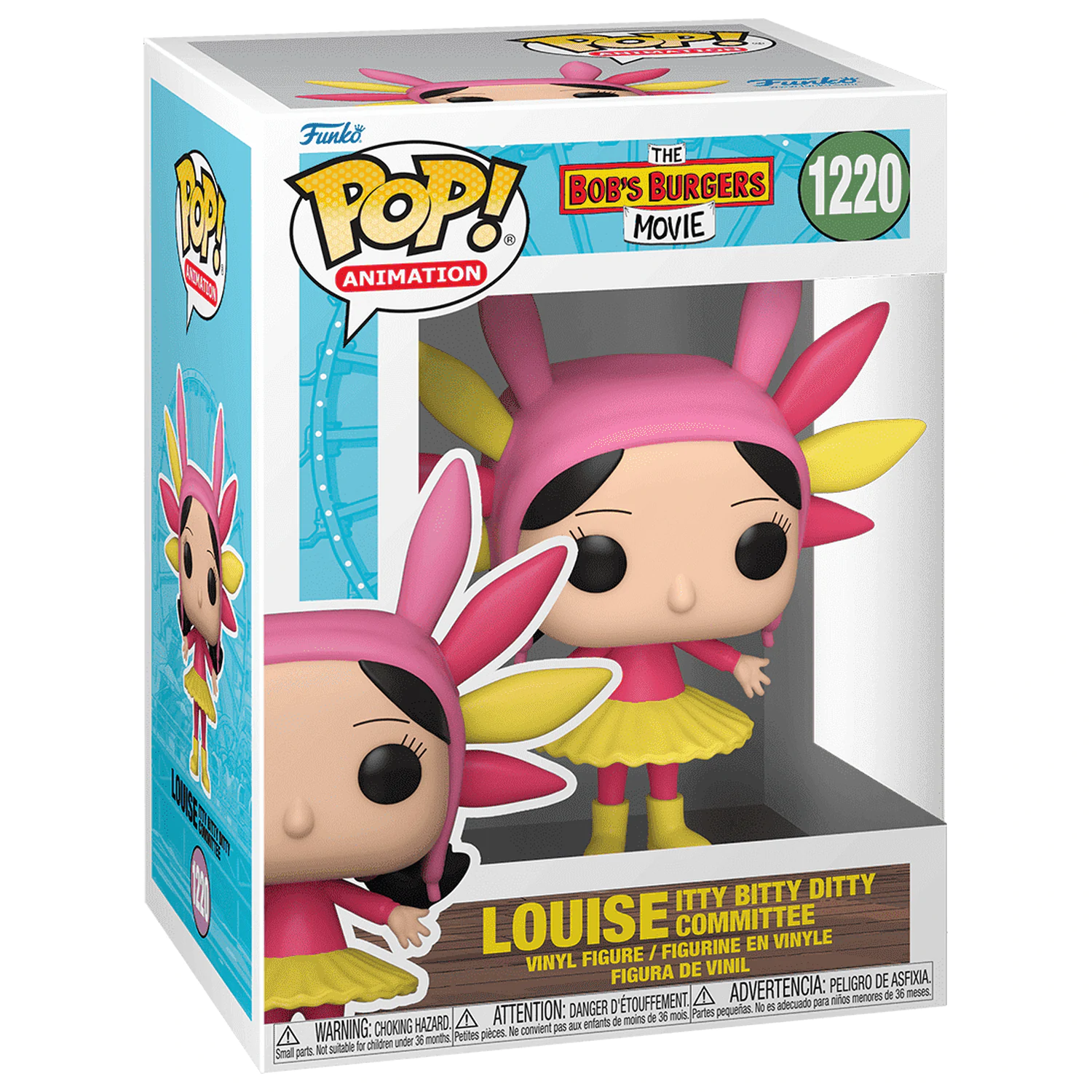 The Bob's Burgers Movie POP! Pride Vinyl Figur Louise Itty Bitty Ditty Committee 9 cm Produktfoto