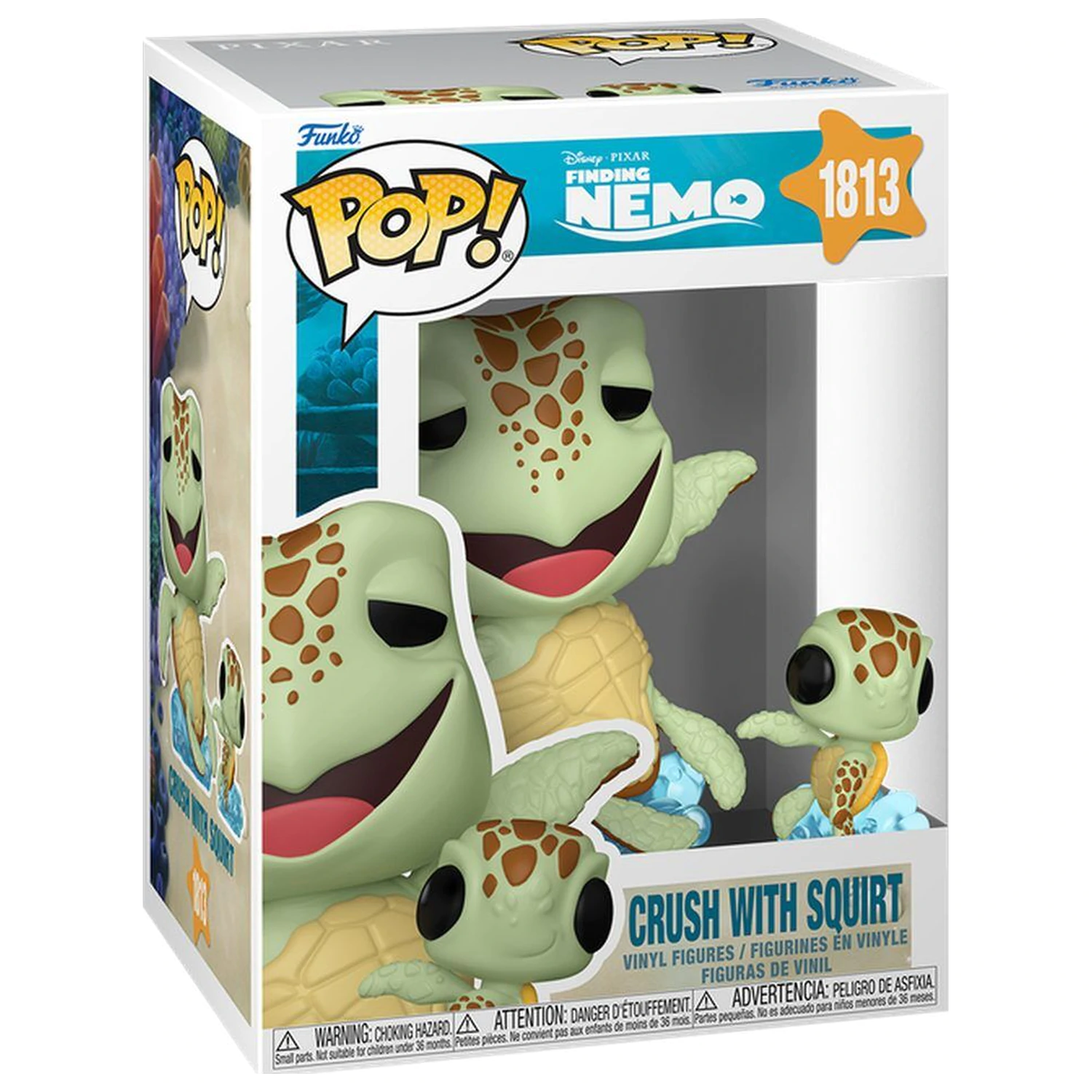 Funko POP Figur & Buddy Disney Pixar Finding Nemo Crush mit Squirt Produktfoto