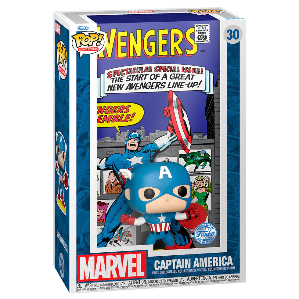 Funko POP Figur Comic Cover Marvel Avengers Captain America Exclusive Produktfoto