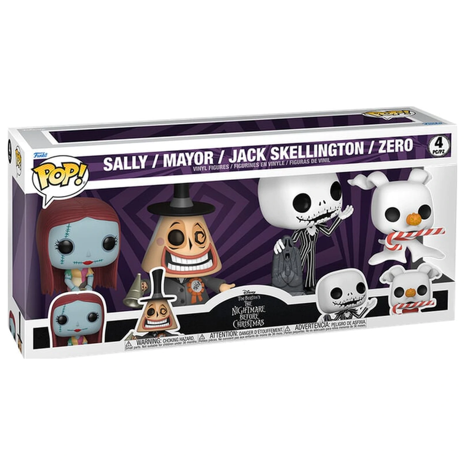Funko POP Pack 4 Figuren Disney The Nightmare Before Christmas Produktfoto