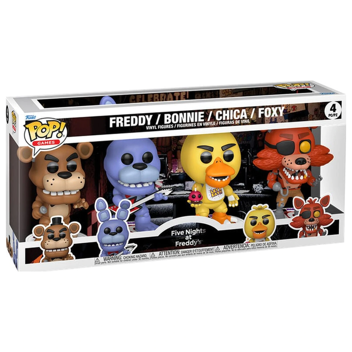 Funko POP Pack 4 Figuren Five Nights at Freddys Produktfoto