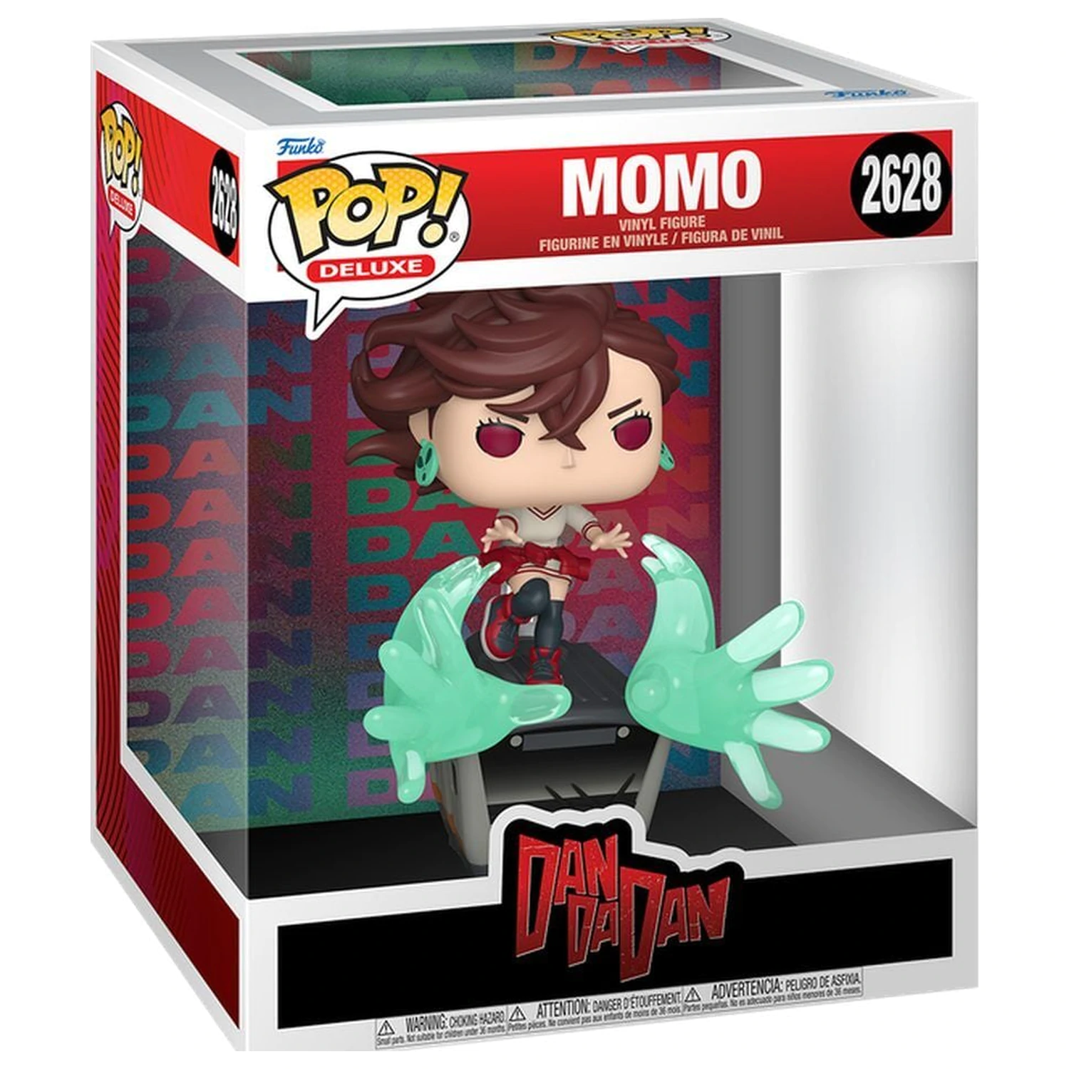 Funko POP Figur DanDaDan Deluxe Momo mit Psychokinetic Hands Produktfoto
