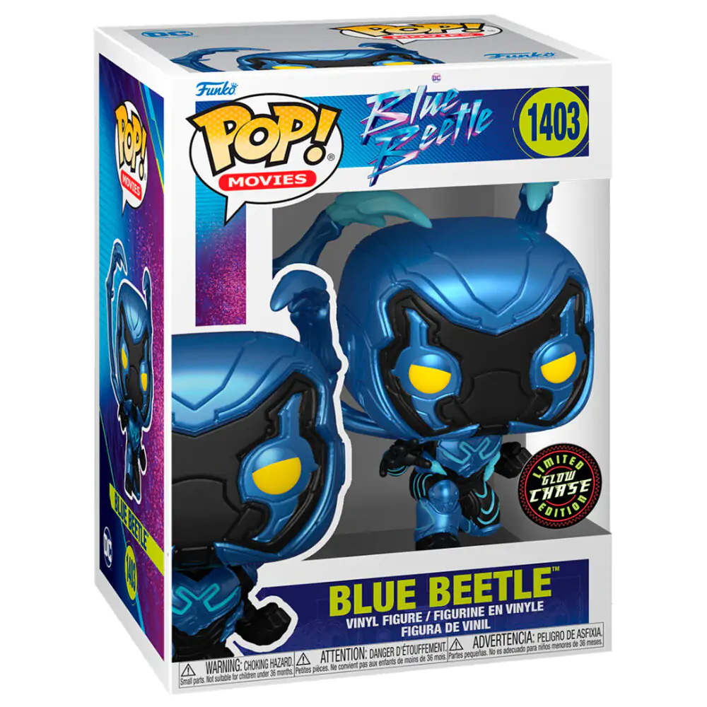 POP Figur DC Comics Blue Beetle - Blue Beetle chase termékfotó