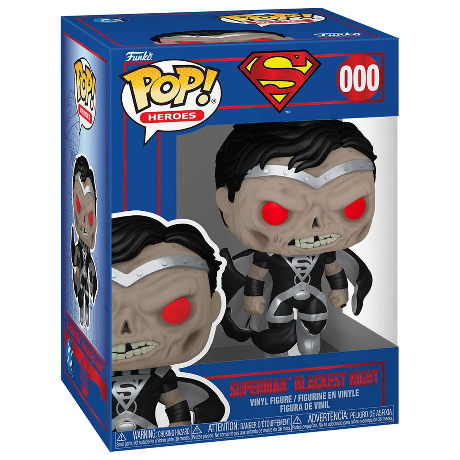 Funko POP Figur DC Comics Superman - Superman Blackest Night Produktfoto