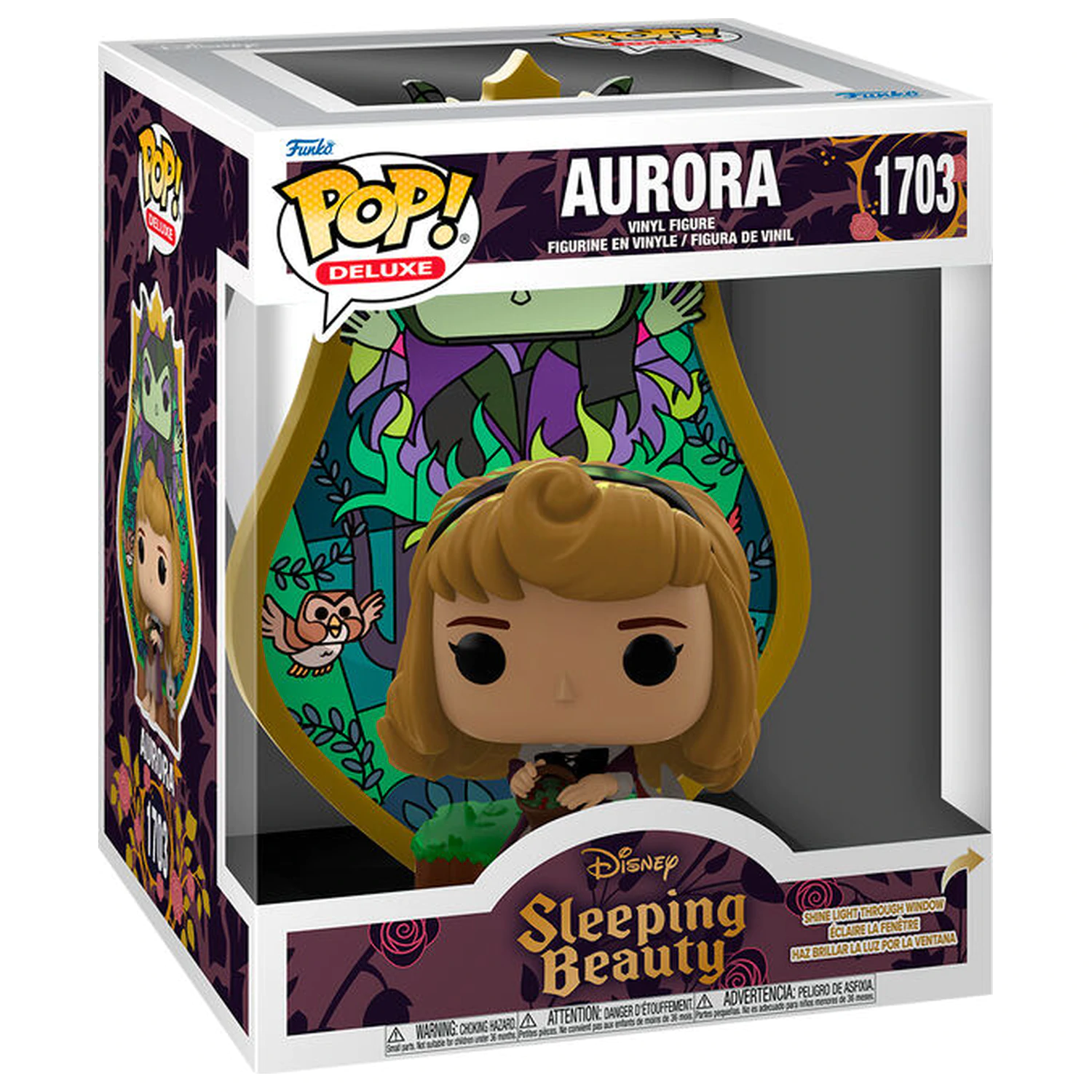 Funko POP Figur Deluxe Disney Sleeping Beauty Aurora Maleficent Stained Glass Produktfoto