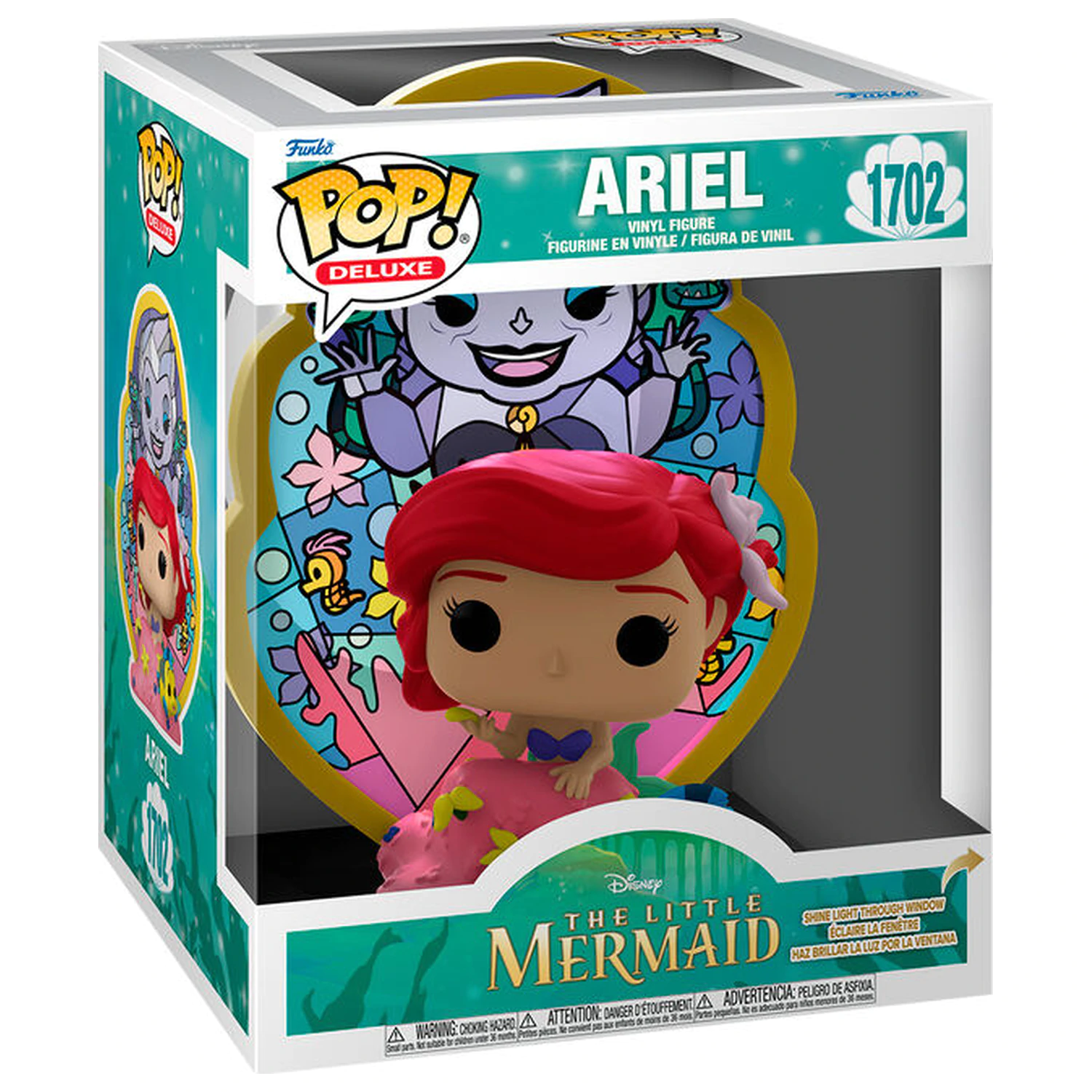 Funko POP! Figur Deluxe Disney Die kleine Meerjungfrau Ariel Ursula Buntglas-Design Produktfoto