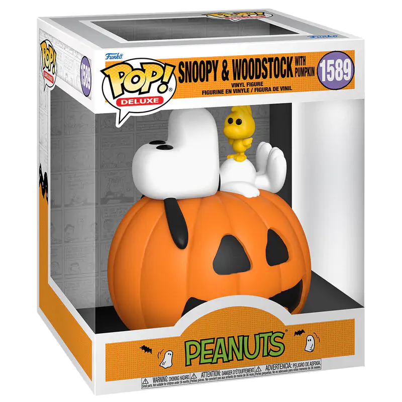 Funko POP Figur Deluxe Peanuts Snoopy & Woodstock with Pumpkin termékfotó