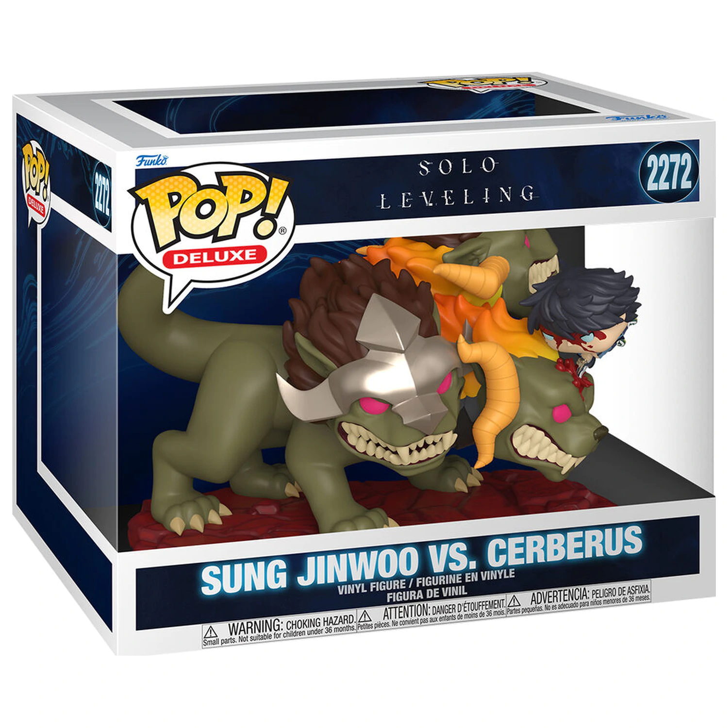 Funko POP Figur Deluxe Solo Leveling Sung Jinwoo vs. Cerberus Produktfoto